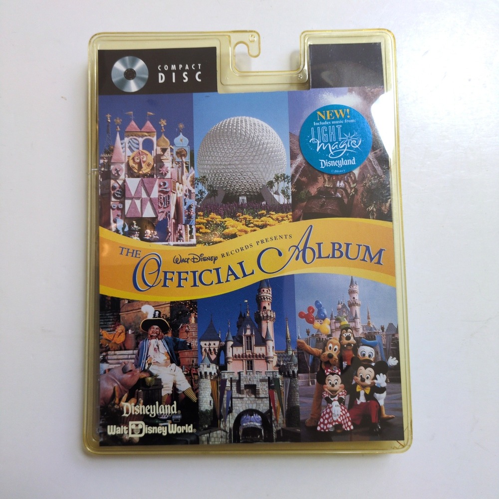 Vtg 90s Disney Official Album Disneyland Walt Disney World CD 1997 60945-2 NEW